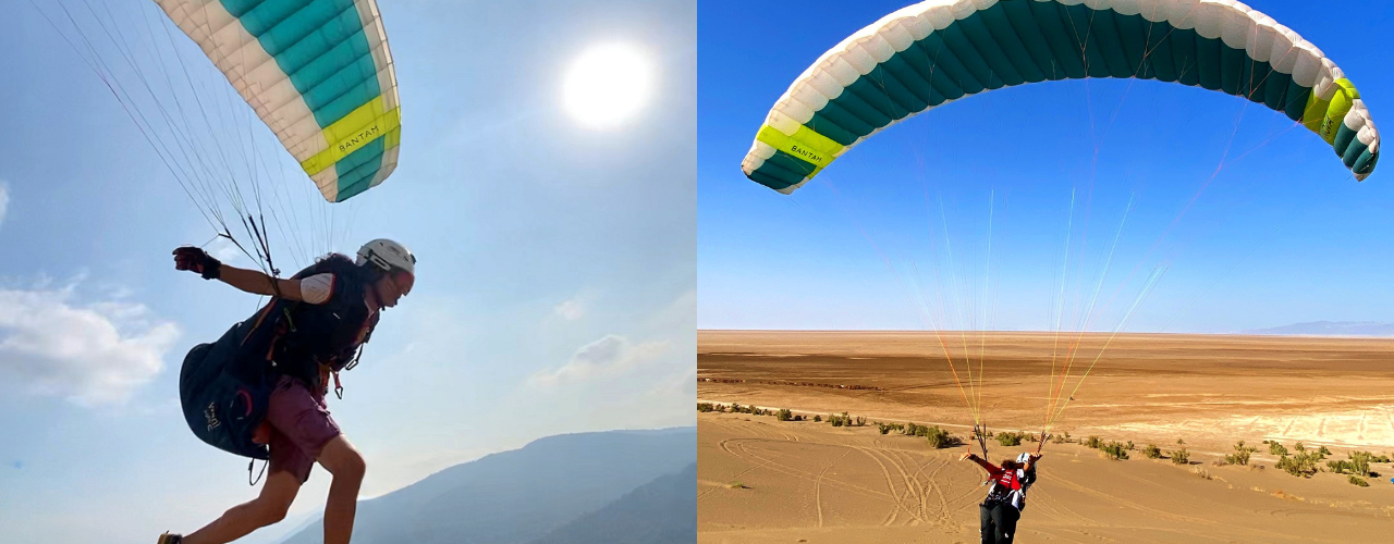 افشین رمضانی خلبان پاراگلایدر